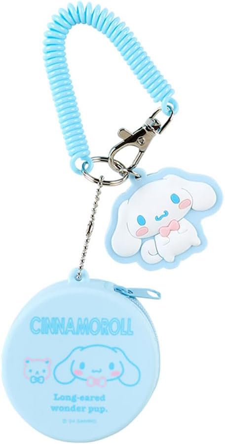 Sanrio 208965 Sanrio Mini Silicone Case Charm Keychain Cinnamoroll Cinnamon 2.6 x 2.6 x 1.2 inches 6.5 x 6.5 x 3 cm, Character 208965 Sanrio