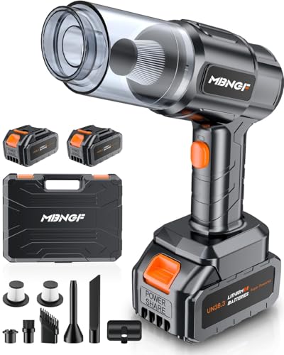 MBNGF Car Vacuum Portable Cordless, 35000PA High Power Suction &