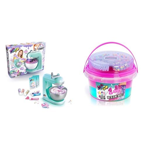Canal Toys - So Slime SSC 229- DIY Marmorschleim mit Perlen für Dekorationen und Slime Standmixer So Slime SSC 139 Fertigschleimeimer, Mix'in & Make Your Own Slime Set mit Charms und Perlen, 400g