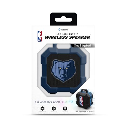 SOAR NBA Shockbox LED Wireless Bluetooth Speaker - Water Resistant IPX4, 5.0 Bluetooth with Over 5 Hours of Play Time - Small Portable Speaker - Officially Licensed NBA, Perfect Home & Outdoor Speaker - image 2