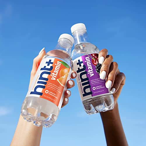 Hint+ Vitamin Coconut, Pure Water Infused with Coconut Plus a Vitamin Boost, 50% Daily Value Vitamin C, Vitamin A, B12, Zinc, Zero Sugar, Zero Calories, Zero Diet Sweeteners, 16 Fl Oz (Pack of 12)