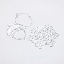KSCRAFT Acorn Shaker and Frilly Tulip Flower Metal Cutting Dies Stencils for DIY Scrapbooking Decorative Embossing DIY Paper Card