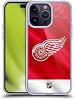 Funda Gel Head Case Designs con licencia oficial de NHL Detroit Red Wings jersey [Protección de grado militar] para Apple iPhone 14 Pro Max y compatible con MagSafe 2