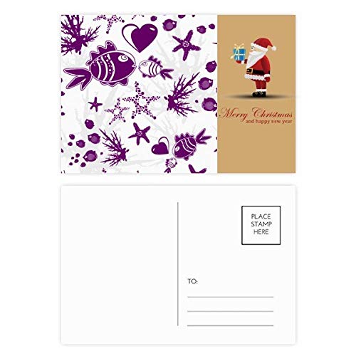 Cartes postales Père Noël et monde marin lot de 20 pièces pour correspondances