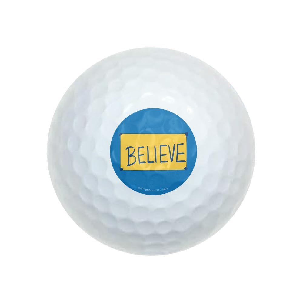 Ted Lasso Believe Wilson Golf Balls 12 Pack, Regulation Size Full Color Premium Golf Balls