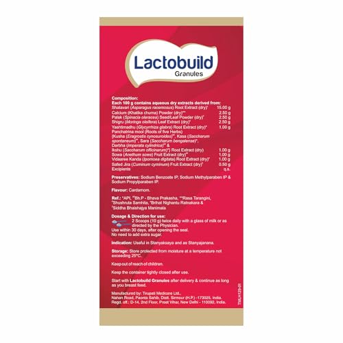 Image of Leeford Lactobuild Granules 200gm | Breast Feeding Supplement Increase Milk Supply Lactation Supplement for Women | Helps in Improve Essential Nutrition in Mother's Milk | Safe and Effective