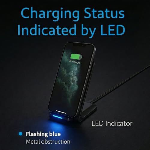 Image of 2 Pack Fast Wireless Charger, 15W Max Wireless Charging Pad, Ultra Slim Charging Station for iPhone 17 /16 /15 /14 /13 /12 /11 Series, Samsung Galaxy S25 /S24 /S23 /S22 /S21 /S20, Note 20 /10
