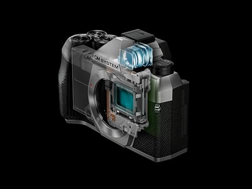 OM System OM-5 Cámara con Sistema Micro Four Thirds con Objetivo M.Zuiko Digital ED 12-40mm Pro II, Sensor Live Mos de 20 MP, Estabilización de Imagen Mejorada de 5 Ejes, Plata/Negro - imagen 5