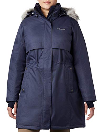 Columbia レディース プラスアプレス アーソンII ロングダウンフード付きウィンターコートジャケット US サイズ: 2X カラー: ブルー