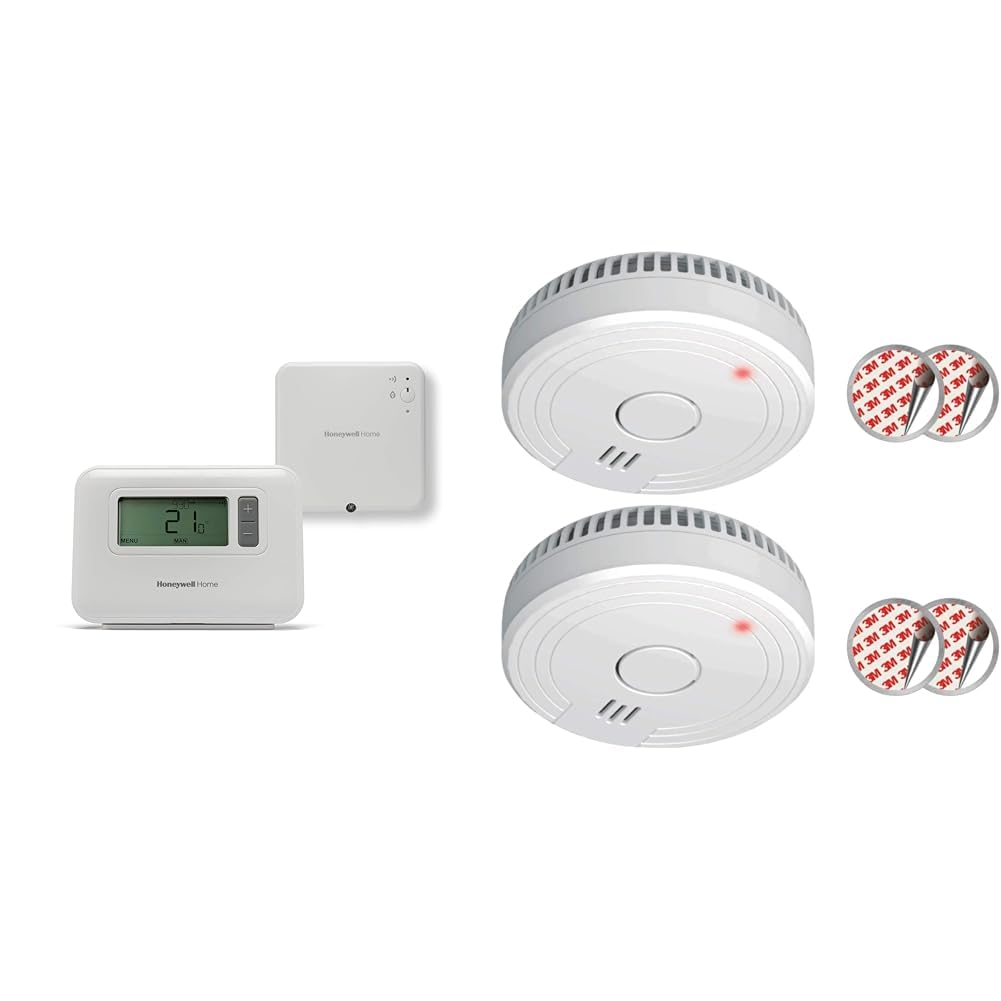 Thermostat Honeywell sans fil pour réduire vos factures et détecteur de fumée ELRO 5 ans