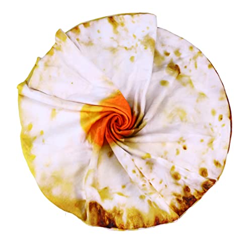 KESYOO Luxurious Super Fuzz Pet Quilt Dog Pad Fried Egg Shape Comfortable Cat Blanket for Cozy Sleep