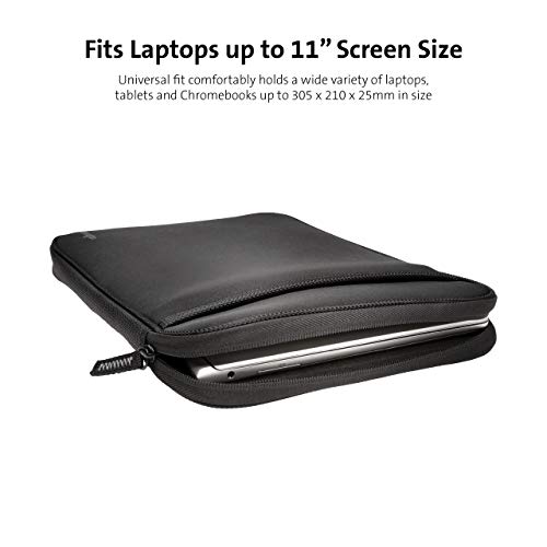 Kensington Capa universal para Chromebook/laptop com alça de 29 cm, Preto, 11