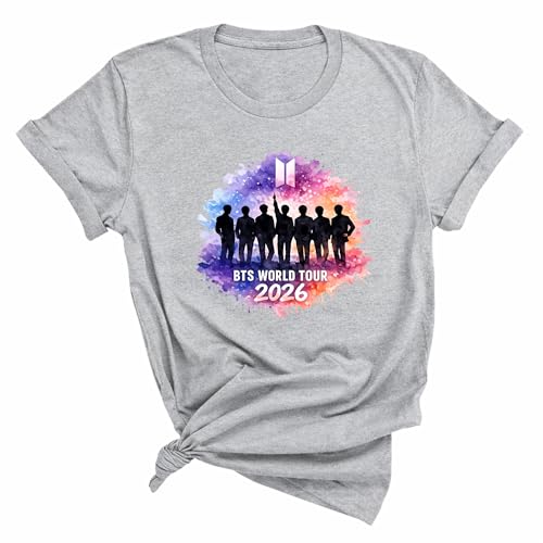 BTS World Tour 2026 Fan T-Shirt – Unisex K-Pop...