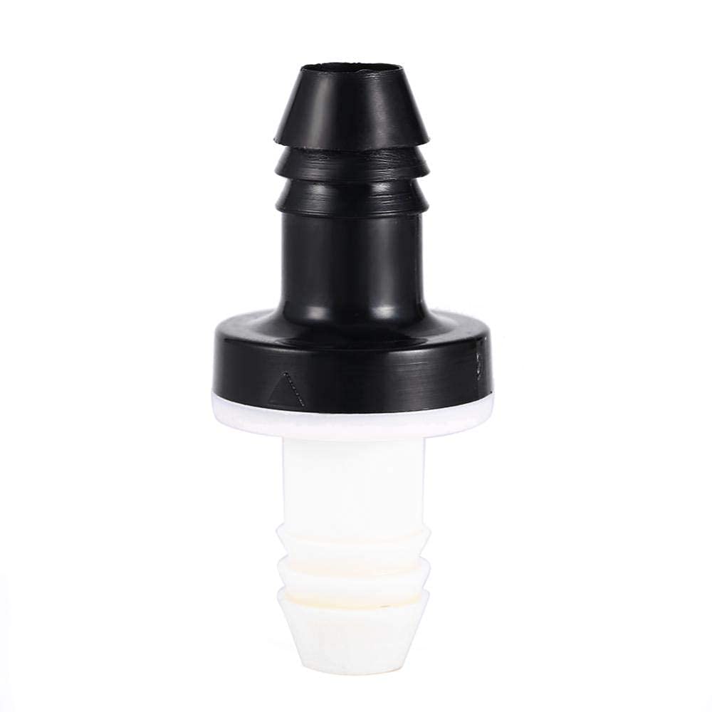 2 PCS ABS Material Rubber Inline Check Valve Liquid Air One-Way Hose Valve Non Return 3/8 Inch 10mm Brake Vacuum for Combustible Gas Air Liquid (1)
