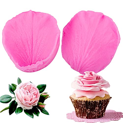 Rose Petal Veiner Mold - Silicone Rose Mold, 3D Rose Petals Fondant Gum Paste Mold Sugar Paste Flower Molds Cake Cupcake Decorating Baking Molds