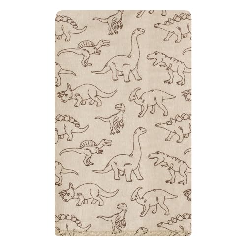 Image of Hudson Baby Unisex Baby Cotton Poly Flannel Burp Cloths, Dinosaur Adventures 10-Pack, One Size