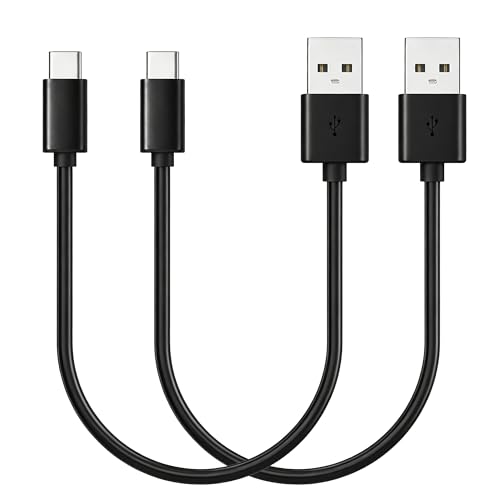 USB Type C ケーブル 0.5m 短い 2本セット【3A出力で超急速充電 USB2.0準拠品 】LpoieJun タイプC (USB A to USB C)ケーブル 高耐久TPE素材 スマートフォン/タブレット/ゲーム機のタイプｃ機種に対応 ブラック
