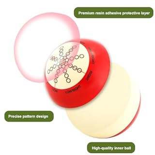 PEUTIER Boule de Billard Entraînement, Accessoires de Pratique de Billard avec Gants à 3 Doigts Sac à Balle et Points de Marqueur de Table de Billard pour Billard Américain Huit Boules