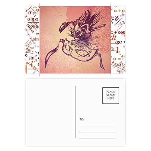 Carte postale Carnaval de Venise pour remplacer les SMS par de vrais remerciements