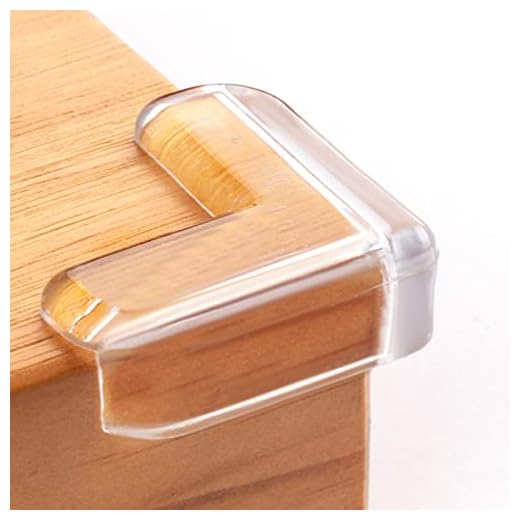 8 Pack Corner Protector for Baby, Clear Furniture Corner Guard & Edge Safety Bumpers for Table Edges & Sharp Corners - Baby Proofing (L Shape)