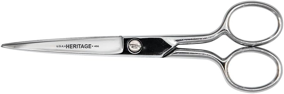 Klein Tools 406 Sharp Point Scissor, 6-Inch, Made in USA
