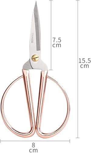 Miniatura 2 de Tijeras de costura de acero inoxidable de 6 pulgadas, tijeras afiladas para bordado, costura, manualidades, trabajo de arte y uso diario para el