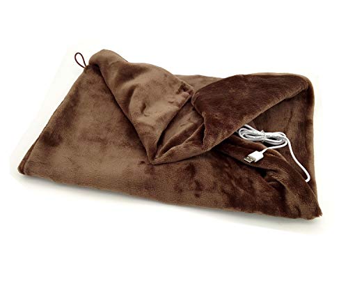 S'beauty USB Electric Heating Blanket Wrap 150°F-5V/2A for Office Study Sitting Room Library