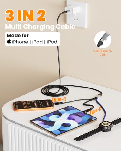 Câble Apple Watch et iPhone pour supprimer les chargeurs multiples - 3