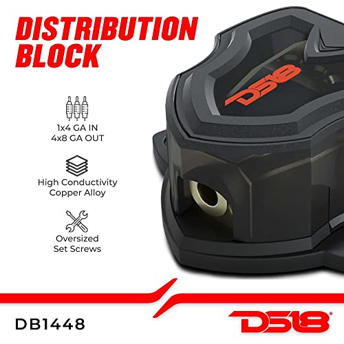 Image of DS18 DB1448 Amplifier 4 Gauge Distribution Block (Pack of 3)