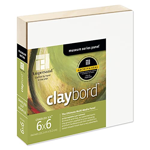 Claybord Ampersand 15,2 cm évite la déformation des toiles pour l'encre