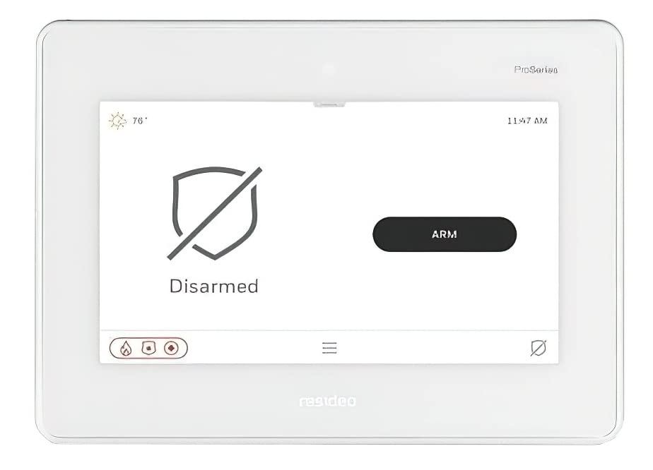 Resideo PROA7PLUSC ProSeries Plus 7" All-in-One Touchscreen Control Panel, Wi-Fi/Z-Wave Plus Module (Included), Modular Design, Anti-Takeover
