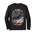 F-CAW-F I'm Hiking Funny Outdoorsy Raven Bird Lovers Hiking Long Sleeve T-Shirt