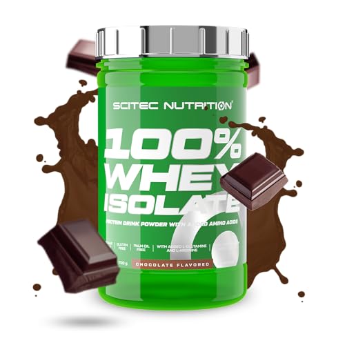 Scitec Nutrition 100% Whey Isolate   Puro Poder Proteico con BCAAs   Glutamina y Arginina   Fórmula sin Azúcar ni Gluten, 700 g, Chocolate