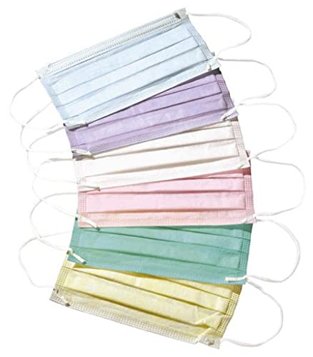 COVETRUS Rechteckige Maske mit elastischem Rosa, 50 Stück