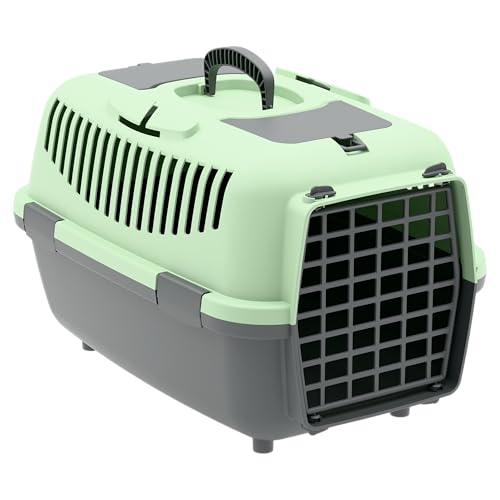 Nomade 3 Hundebox - Transportbox für kleine Hunde und Katzen - 60 x 40 x 38 cm - Kann bis zu 12 kg tragen. Robustes Polypropylen. Türen aus Kunststoff