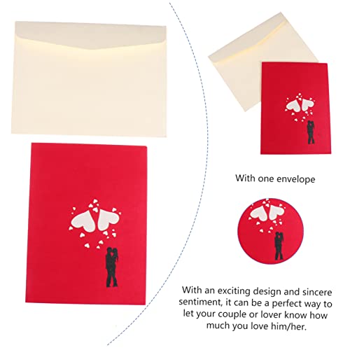 Operitacx 1Pc 3D Cartão De Árvore De Amor Cartões De Dia Das Mães Presente De Bebê Cartão De Convite