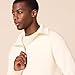 Amazon Essentials Men's Quarter-Zip Rib-Knit Relaxed-Fit Sweater, Eggshell White, Medium