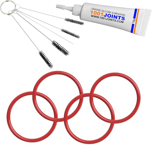 KIT 4 JOINTS ENTRETIEN DIFFUSEUR GROUPE PISTON BLOC DE CHAUFFAGE MACHINE À CAFÉ REMPLACEMENT COMPATIBLE AVEC DELONGHI AEG PHILIPS ETC…