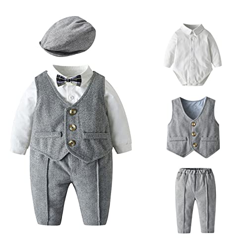 Image of Newborn Baby Boy Girl Romper Clothes Infant Long Sleeve Onesie Bodysuit Jumpsuit Outfits