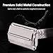 Double Edge Safety Razor for Men with 10 Double Edge Safety Razor Blades, Single Blade Butterfly Razor - Men Metal Razor for Shaving, Traditional One Blade Razor Kit - Gloss Black