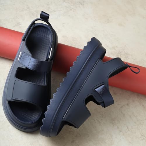 Image of YOHO Wanderz Sandals for Women & Girls | Chunky Ripple Sole with Adjustable Straps | Waterproof Monsoon Footwear | 003
