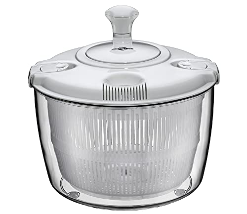 Centrifuga Insalata Acciaio Inox 4,8L - Con Manovella E Base Antiscivolo - Foto 6