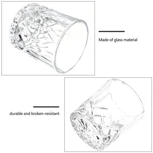 6 Unidades Vidro Óculos De Bar Copos De Uísque Transparentes Óculos Torcidos Taças De Vinho Copos De