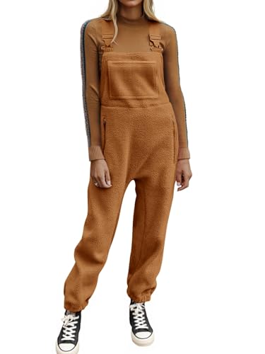 Ebifin fleece overalls moderne femme salopette polaire cocooning ideale pour le teleshopping
