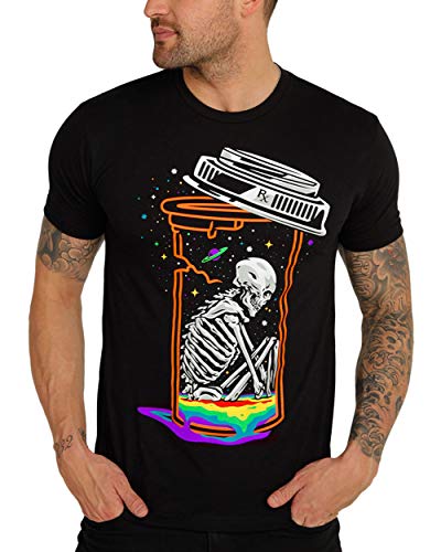 INTO THE AM Better Days Mens Graphic Tee - Cool Novelty Design Crewneck T Shirts for Guys (Black, X-Large)