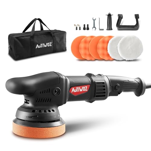 Autiwoz ダブルアクション ポリッシャー 車 コード式 電動 ポリッシャー 125mm...