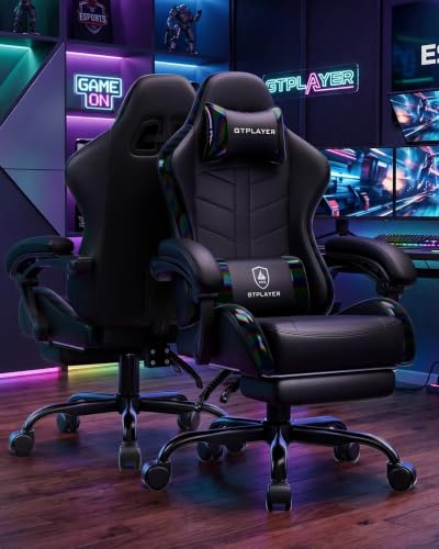 Image of GTPLAYER Gaming Chair, Computer Game Chair for Adults, Colorful Black