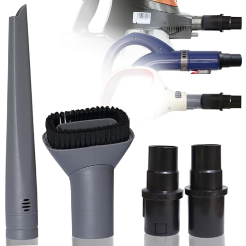 Vacuum Crevice Tool & Dust Brush plus Hose Adapter compatible with Shark HV300 HV301 HV371 HV372 NV500 NV501 NV650 NV680 NV350 NV351 NV360 NV151 UV675 & Miele C1 C2 C3