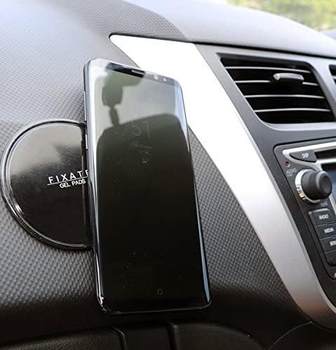 Fixate Gel Pad with Portable Super Powerful Stick Glue for Car Dashboard | Dashboard Mobile Glass Holder Sticky Gel Pads | Strong Viscosity Durable & Washable | Multifunctional Sticky Gel Cradle