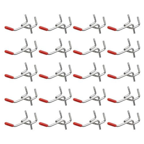 Luxshiny 25pcs Display Hooks Iron Hooks for Supermarket Shelf Exhibition Retail Pegboard Easy to Use Smooth Surface Sturdy and Sturdy
